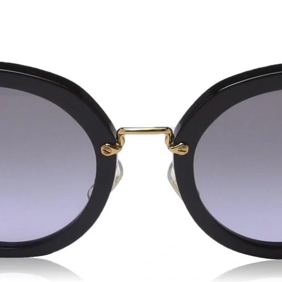 Miu Miu Gold and Black Sunglasses - Picture 4 of 8